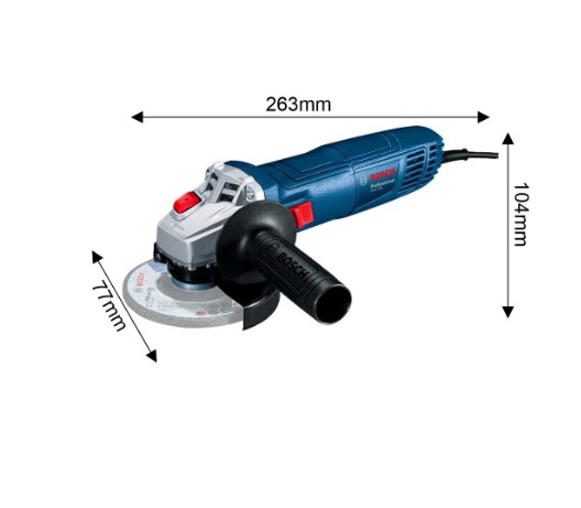 Bosch GWS 700 Professional Angle Grinder – Compact Electric Grinder for Cutting, Grinding, and Polishing Metal in Workshop and Construction Applications